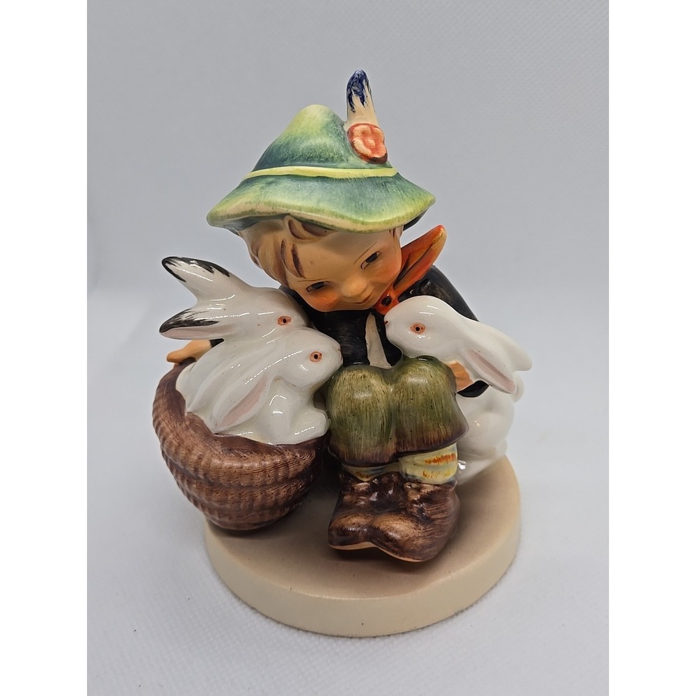 VINTAGE GOEBEL HUMMEL # 58/0 PLAYMATES  Bunnies Rabbits 4" MADE IN GERMANY TMK-3